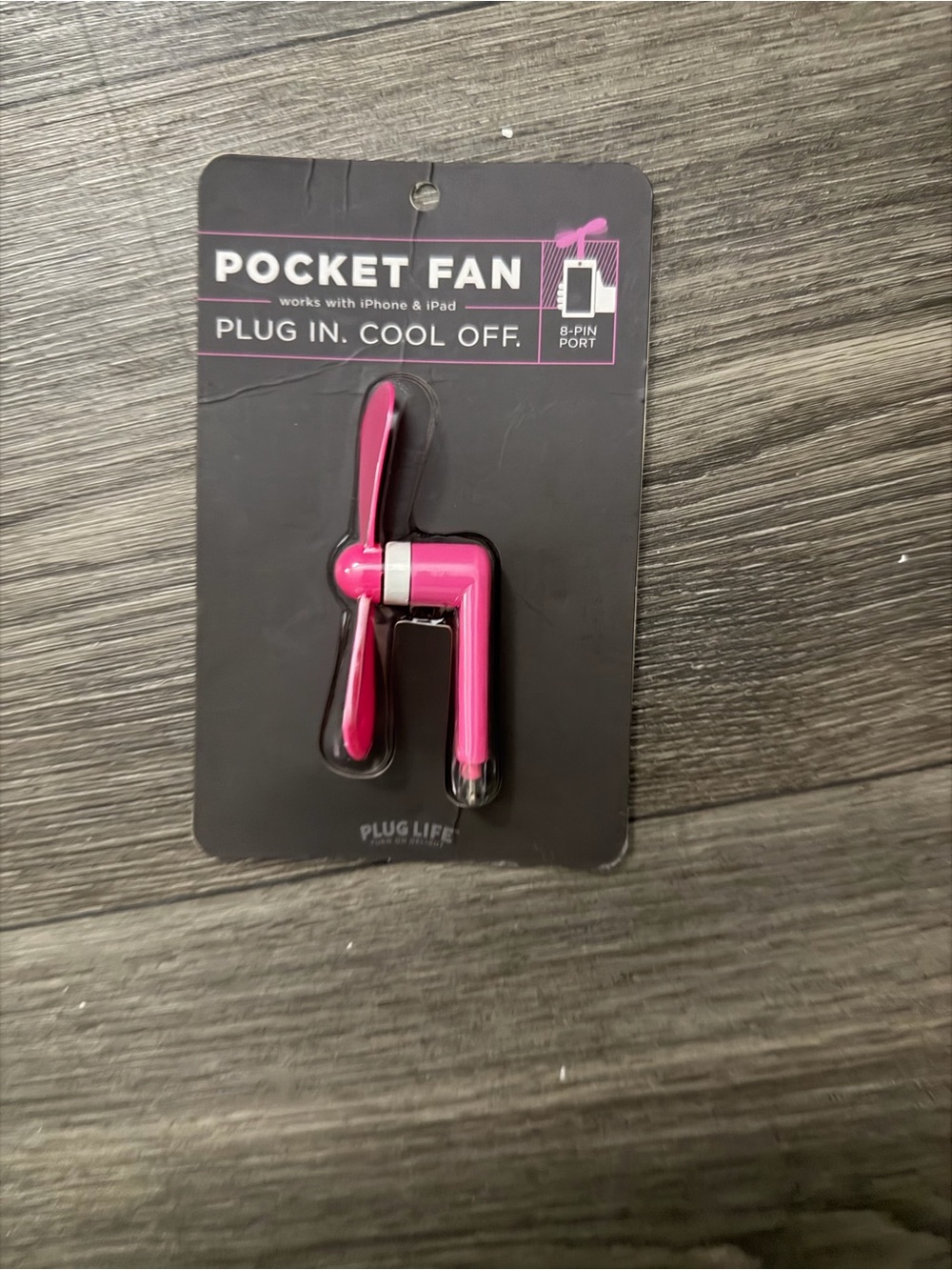 Pocket Fan Plug-In for iPhone & iPad - Pink